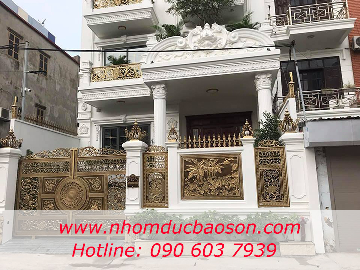 Dự án công trình cổng nhôm đúc tại Nam Định